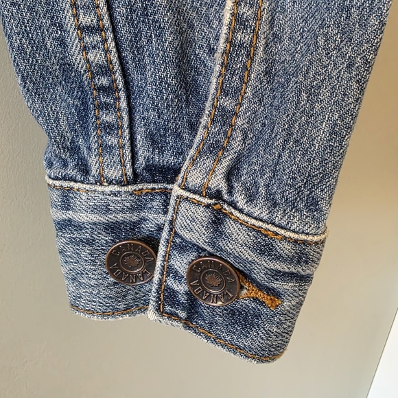 Hudson's Bay Company XS Vintage Y2K Olympics Patchwork Collectible Jean Jacket - Picture 14 of 14